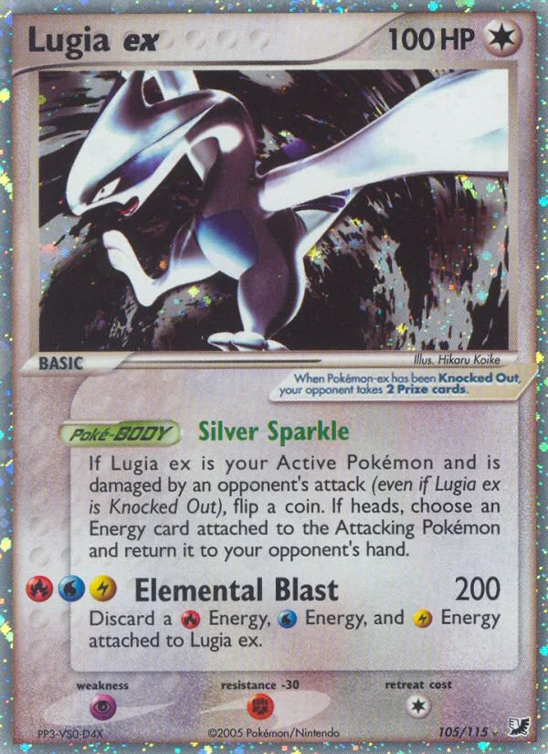 Lugia ex Pokemon card
