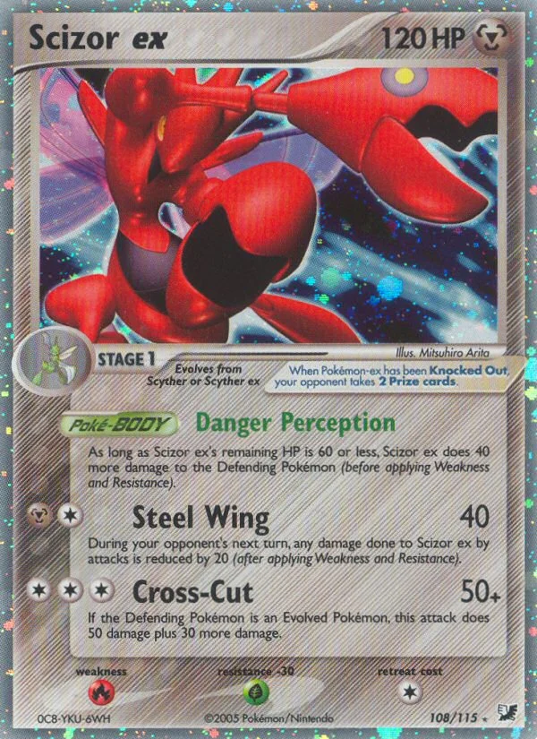 Scizor ex Pokemon card