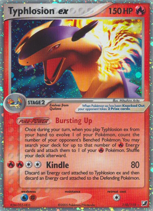 Typhlosion ex Pokemon card