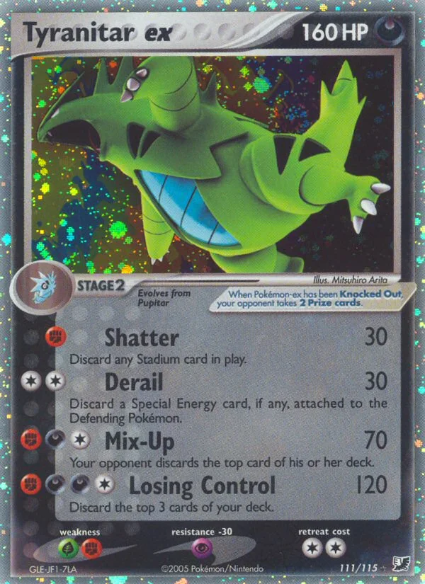 Tyranitar ex Pokemon card