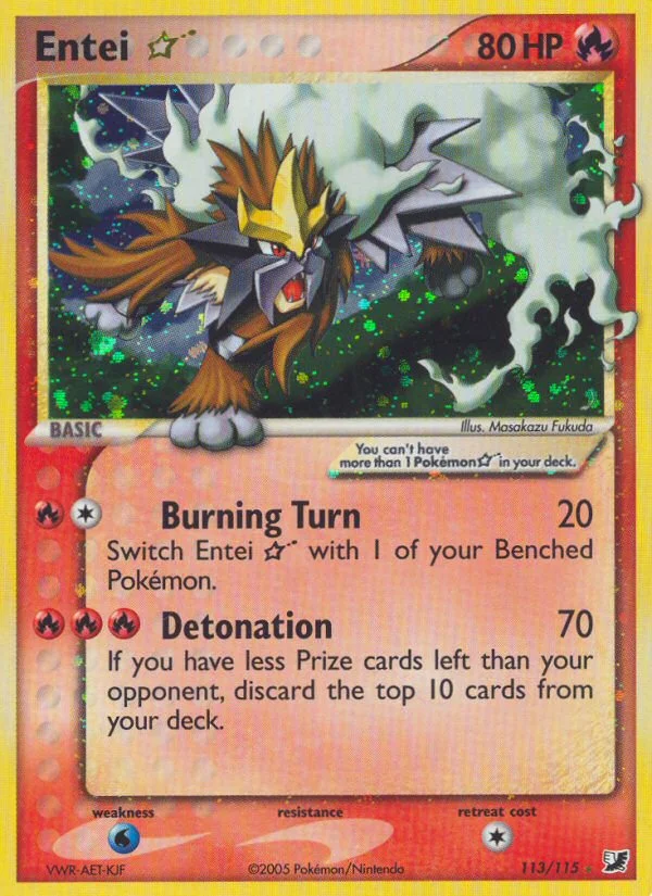 Entei ★ Pokemon card