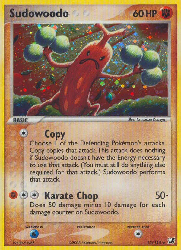 Sudowoodo Pokemon card