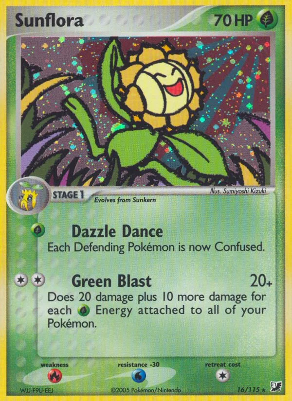 Sunflora Pokemon card