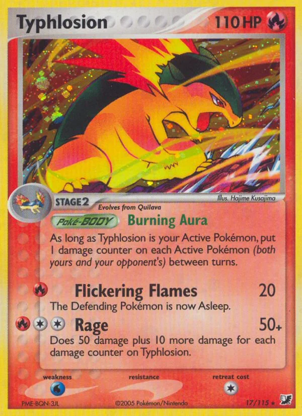 Typhlosion Pokemon card