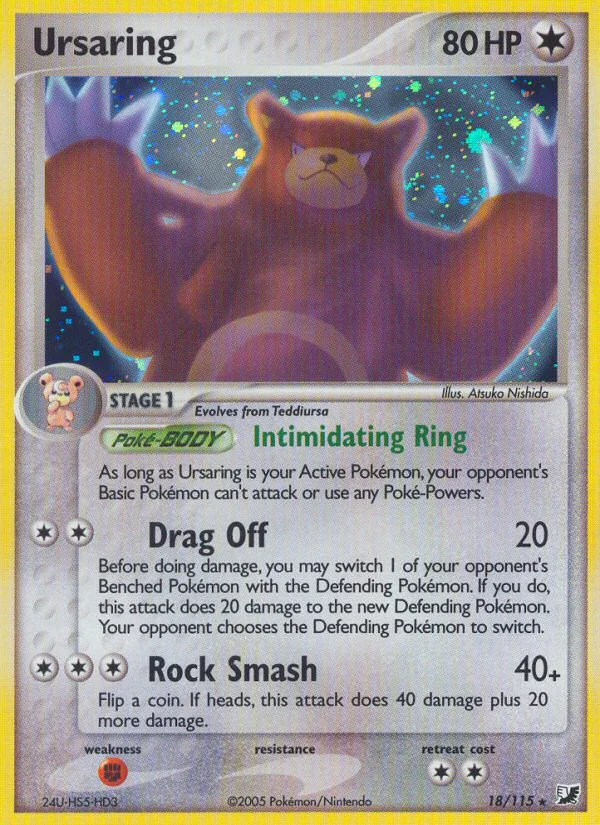 Ursaring Pokemon card
