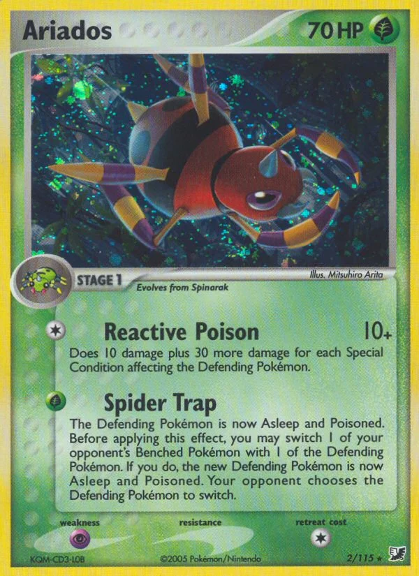 Ariados Pokemon card