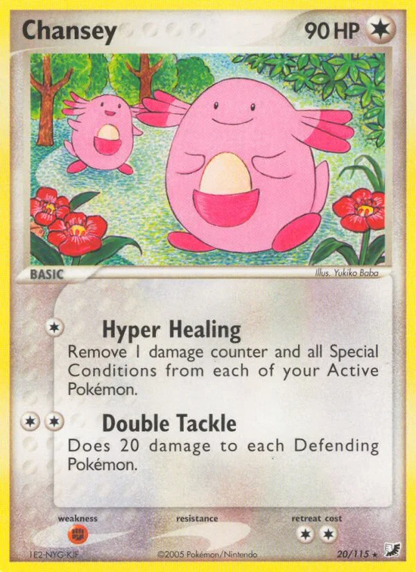 Chansey Pokemon card