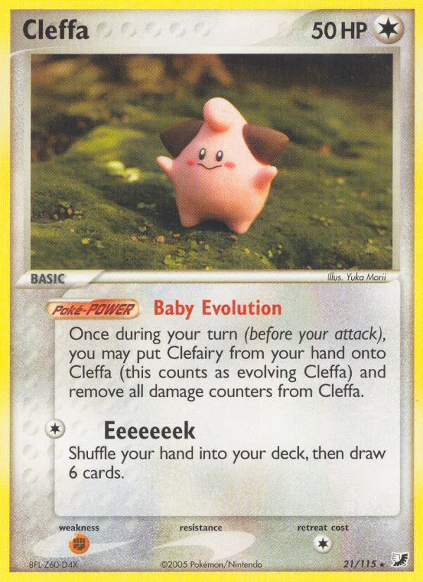 Cleffa Pokemon card