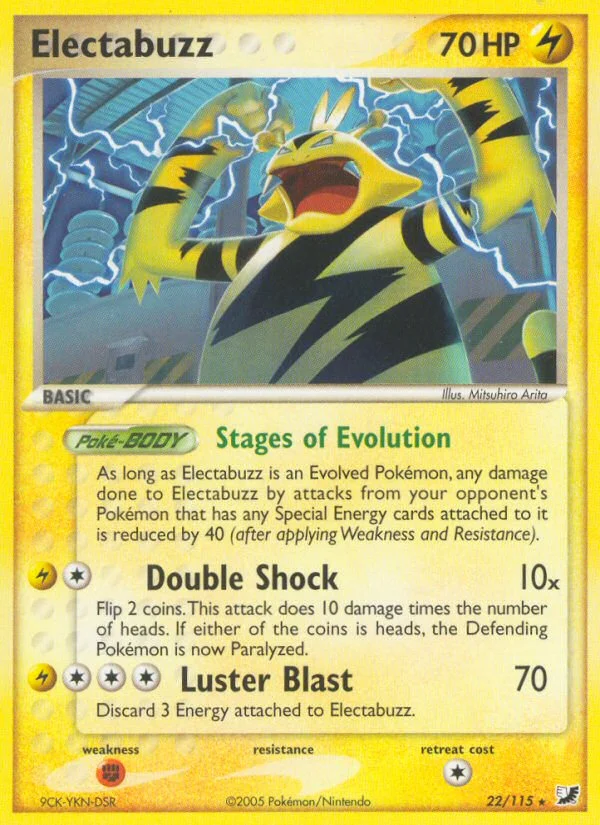 Electabuzz Pokemon card