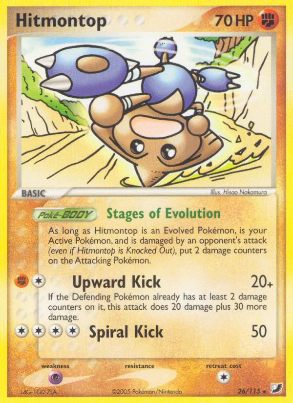 Hitmontop Pokemon card