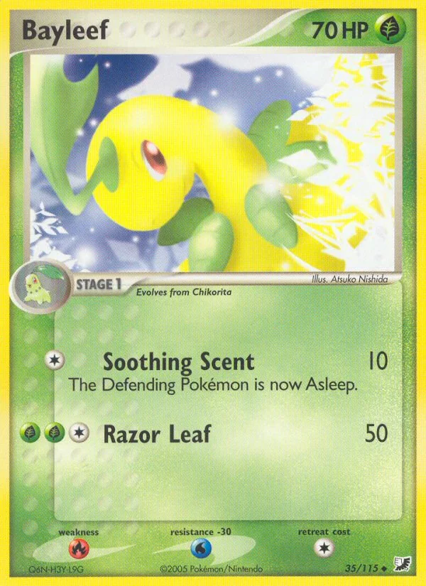 Bayleef Pokemon card