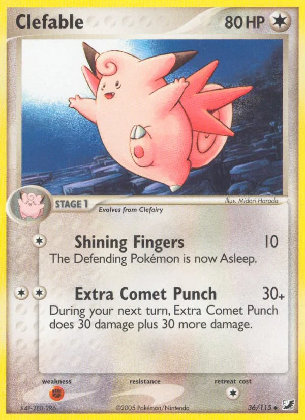 Clefable Pokemon card