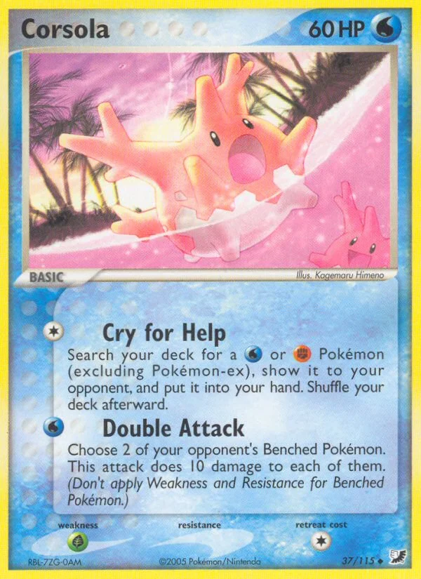 Corsola Pokemon card