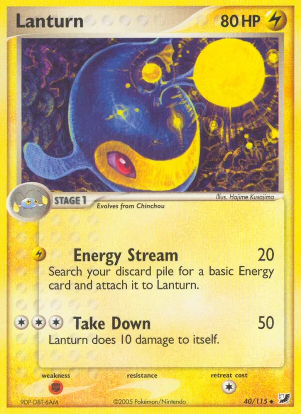 Lanturn Pokemon card