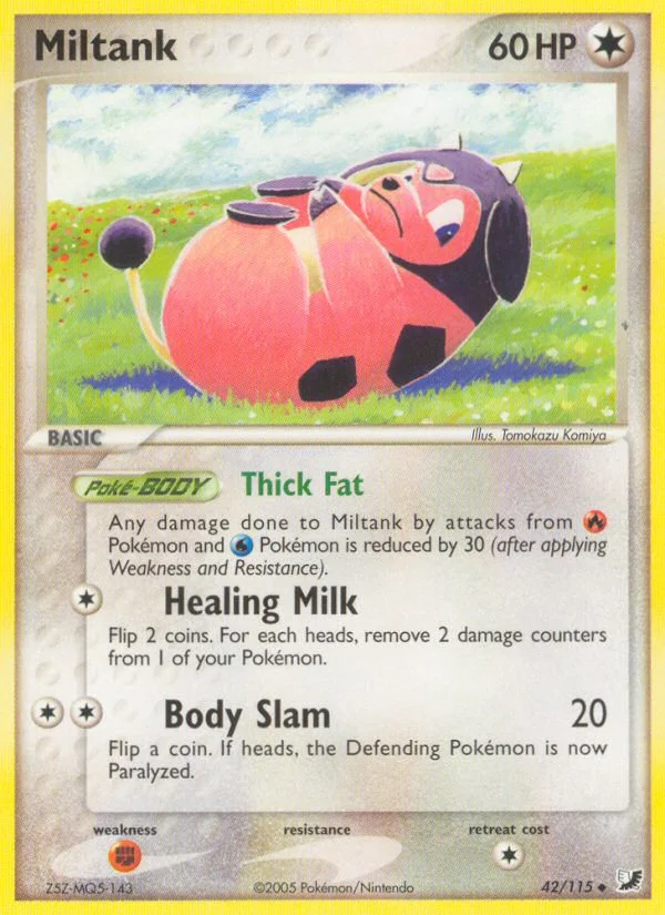 Miltank Pokemon card
