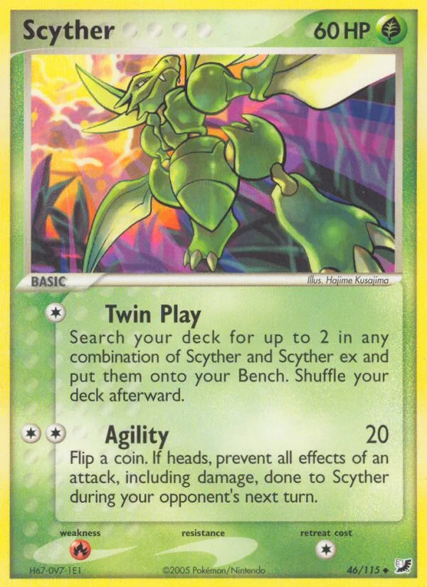 Scyther Pokemon card