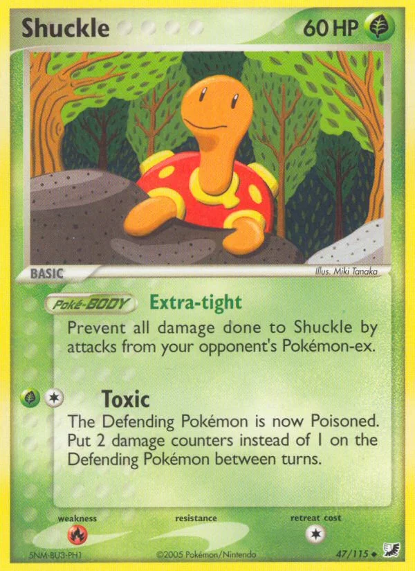 Shuckle Pokemon card