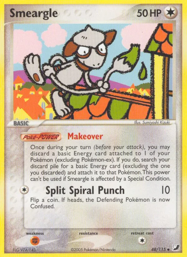 Smeargle Pokemon card