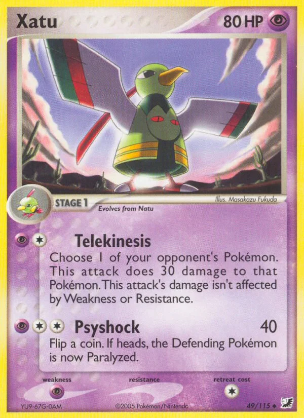 Xatu Pokemon card
