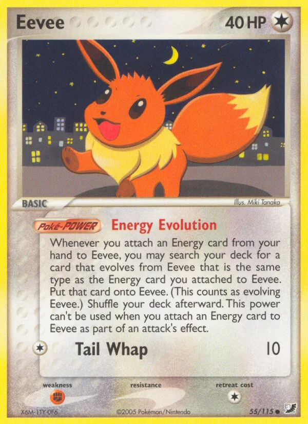 Eevee Pokemon card