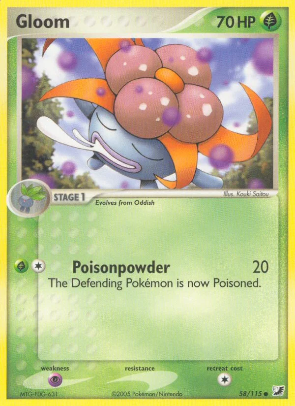 Gloom Pokemon card