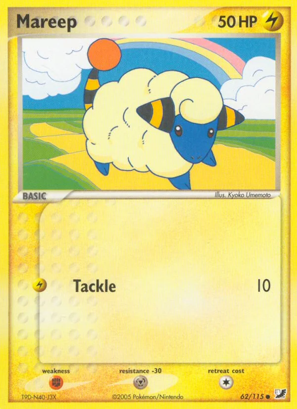 Mareep Pokemon card