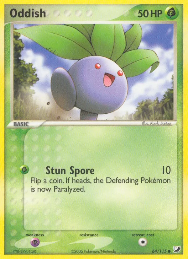 Oddish Pokemon card