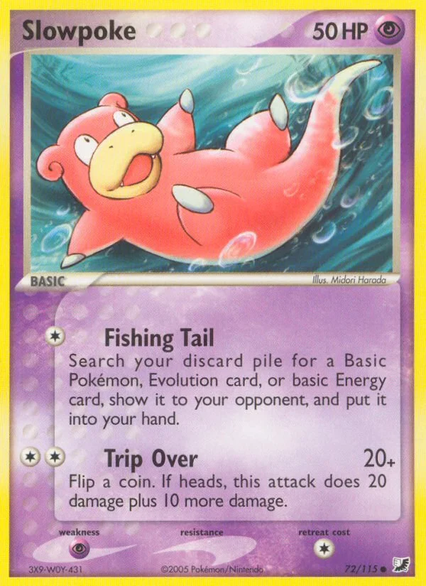 Slowpoke Pokemon card
