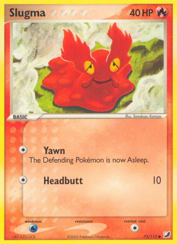Slugma Pokemon card
