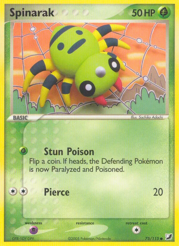 Spinarak Pokemon card