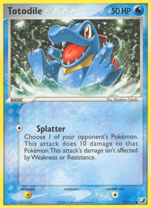 Totodile Pokemon card