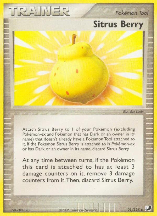 Sitrus Berry Pokemon card
