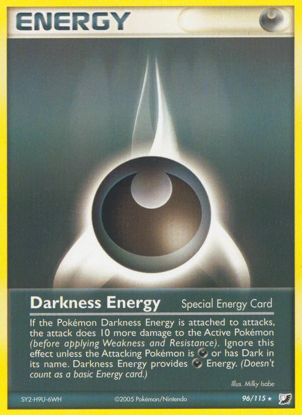 Darkness Energy Pokemon card