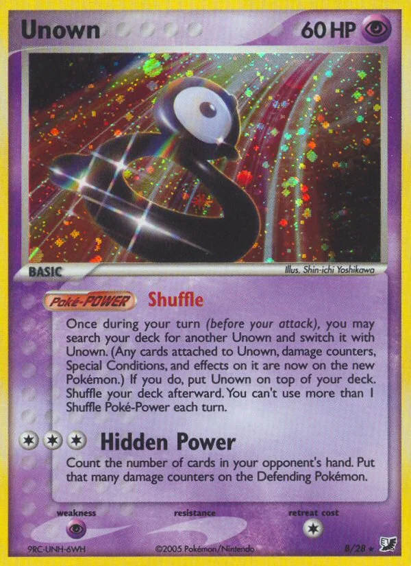 Unown Pokemon card