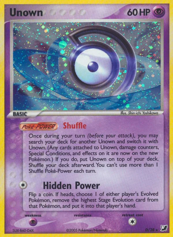 Unown Pokemon card