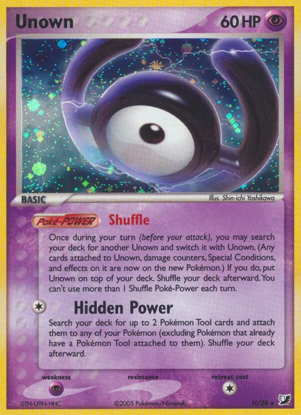 Unown Pokemon card