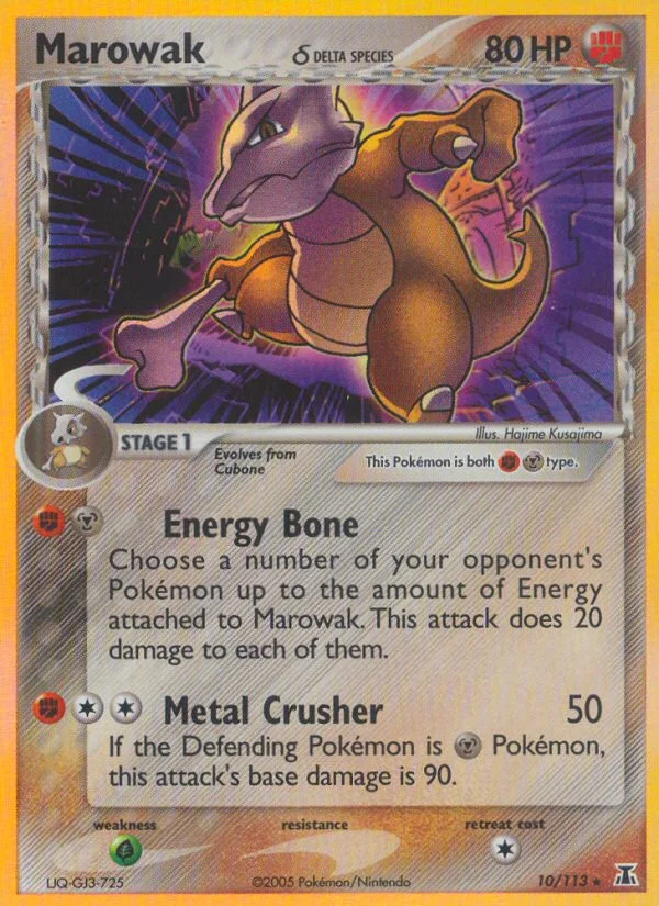 Marowak δ Pokemon card