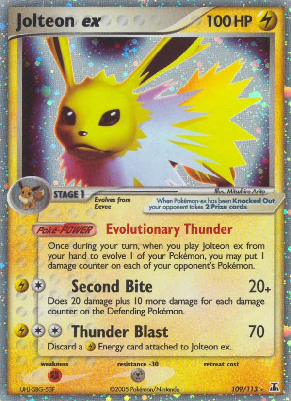 Jolteon ex Pokemon card