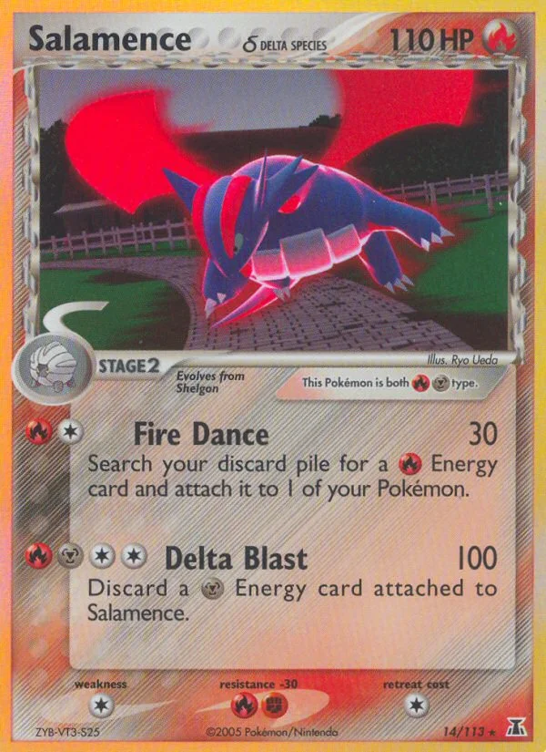 Salamence δ Pokemon card