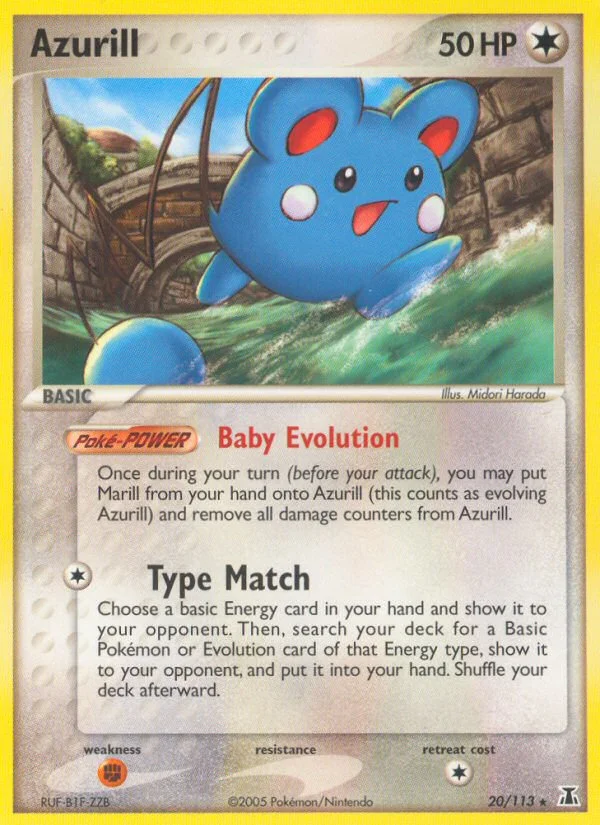 Azurill Pokemon card