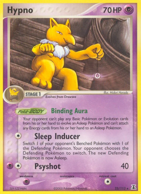 Hypno Pokemon card