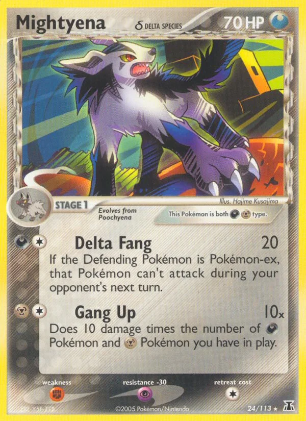 Mightyena δ Pokemon card