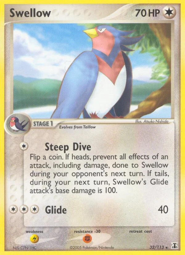 Swellow Pokemon card