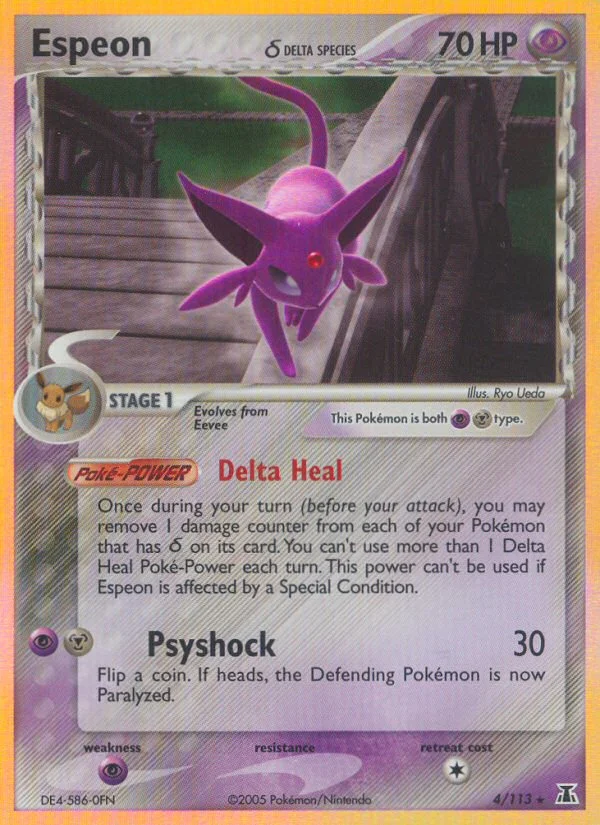 Espeon δ Pokemon card
