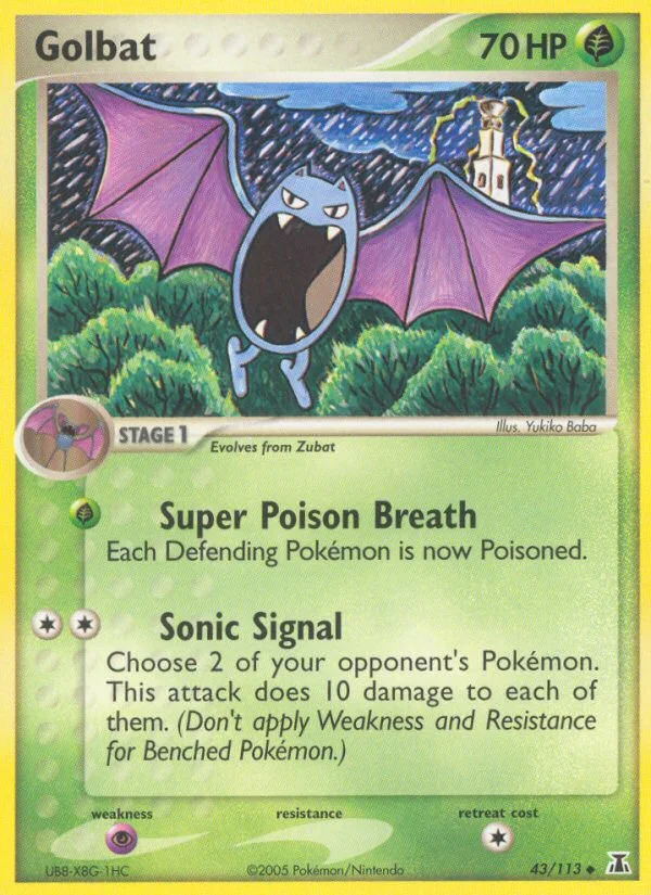 Golbat Pokemon card