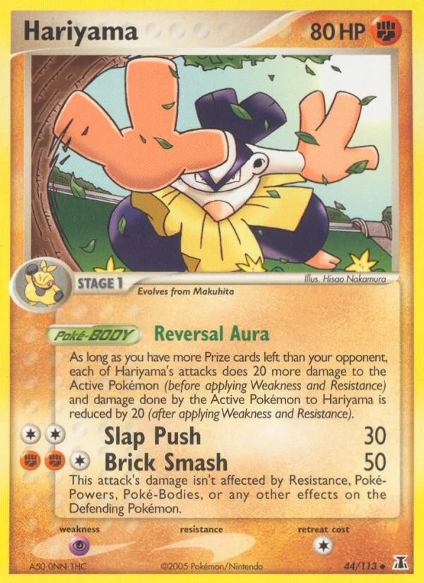 Hariyama Pokemon card