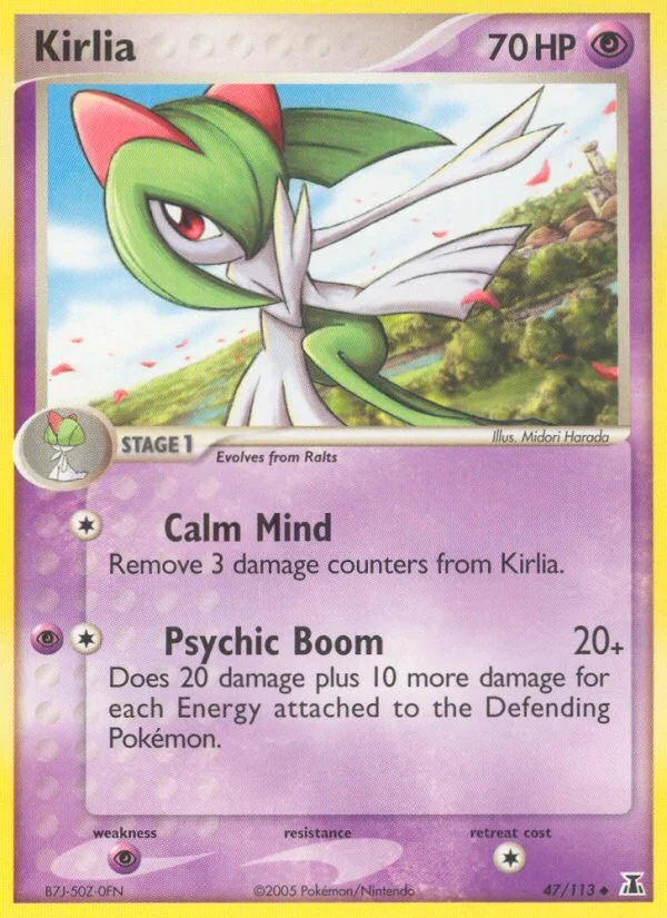 Kirlia Pokemon card