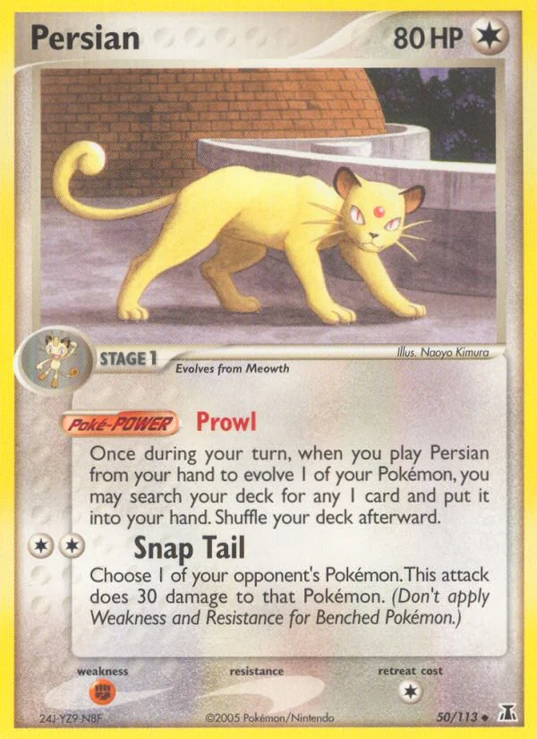 Persian Pokemon card