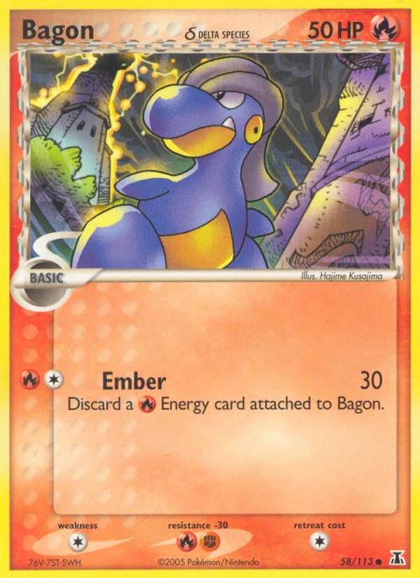 Bagon δ Pokemon card