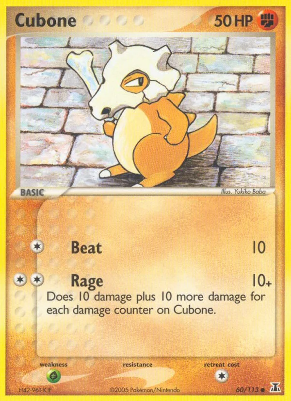 Cubone Pokemon card